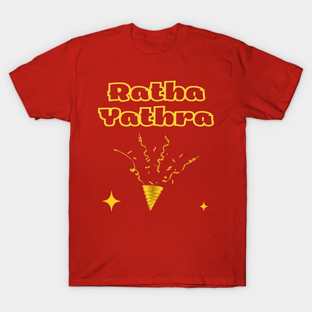 Indian Festivals - Ratha Yathra T-Shirt by Bharat Parv